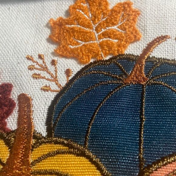 Autumn Air Fall Harvest Thankful Truck Pumpkins Table Runner NWT 13 x 72 inches - Picture 5 of 9